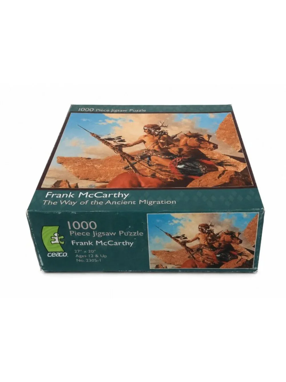 Frank Mccarthy Native American Warrior On Horse The Way 1000 Pc Puzzle